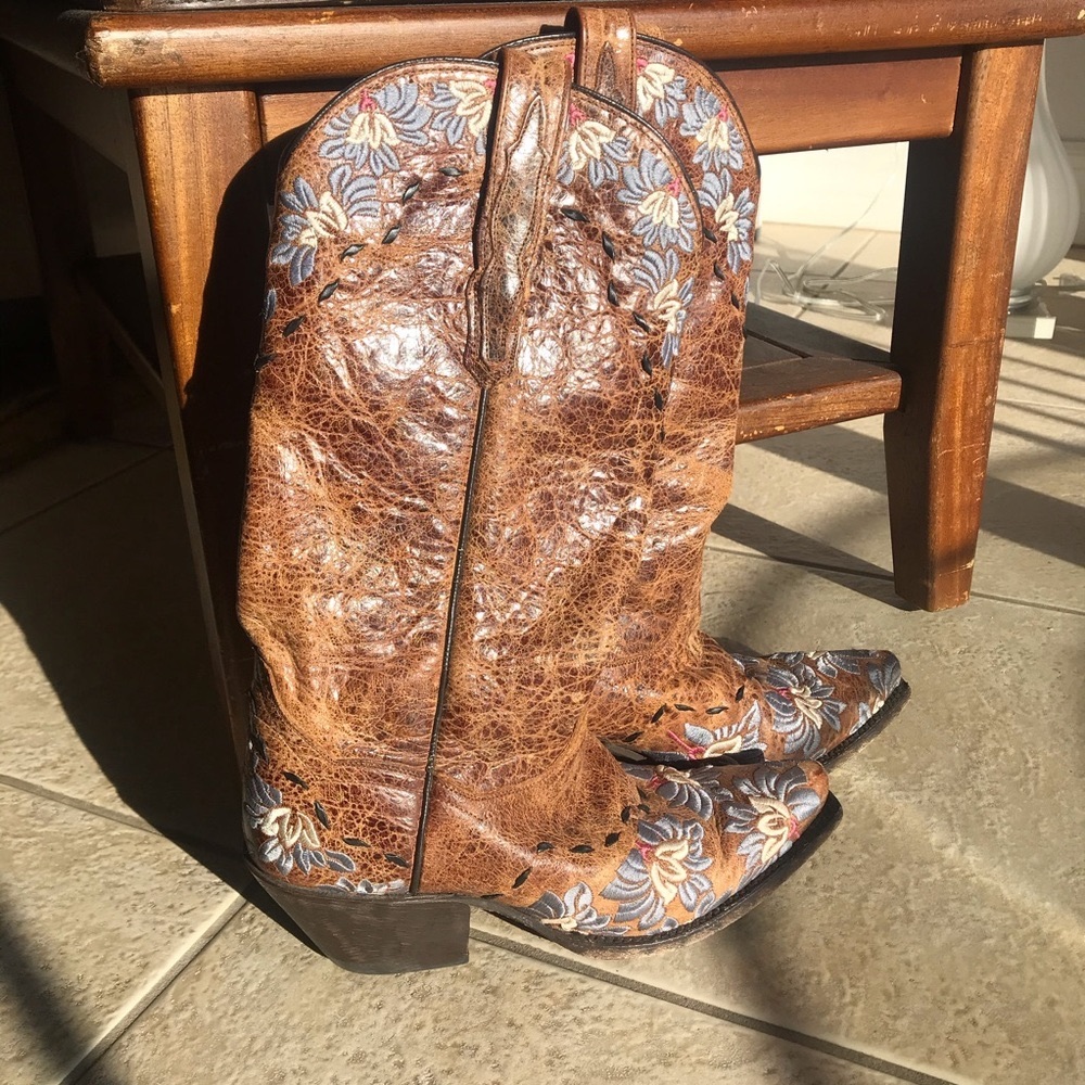 NOT FOR SALE Dan Post Leather Western Boots Women Size …